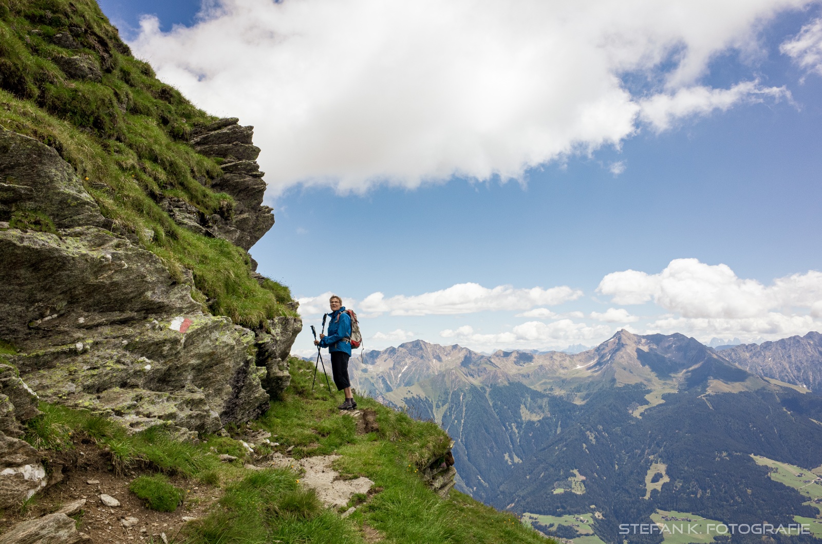 Blick zurück zum Gipfel